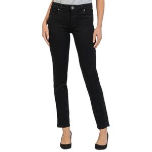Kut from the Kloth Black Stevie Straight Leg Jeans size 2 worn once